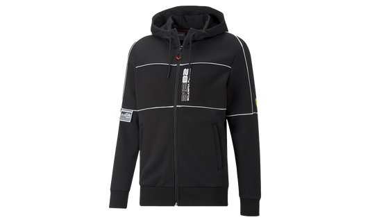 FERRARI RACE HOODED SWEAT JACKET "Black"