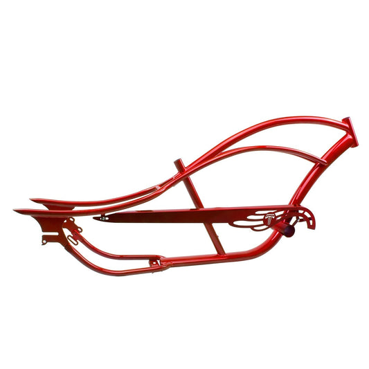 FM-BRONCO Bronco Chopper Stretch Cruiser Bike Frame, 26" Coaster Brake/7 Speed