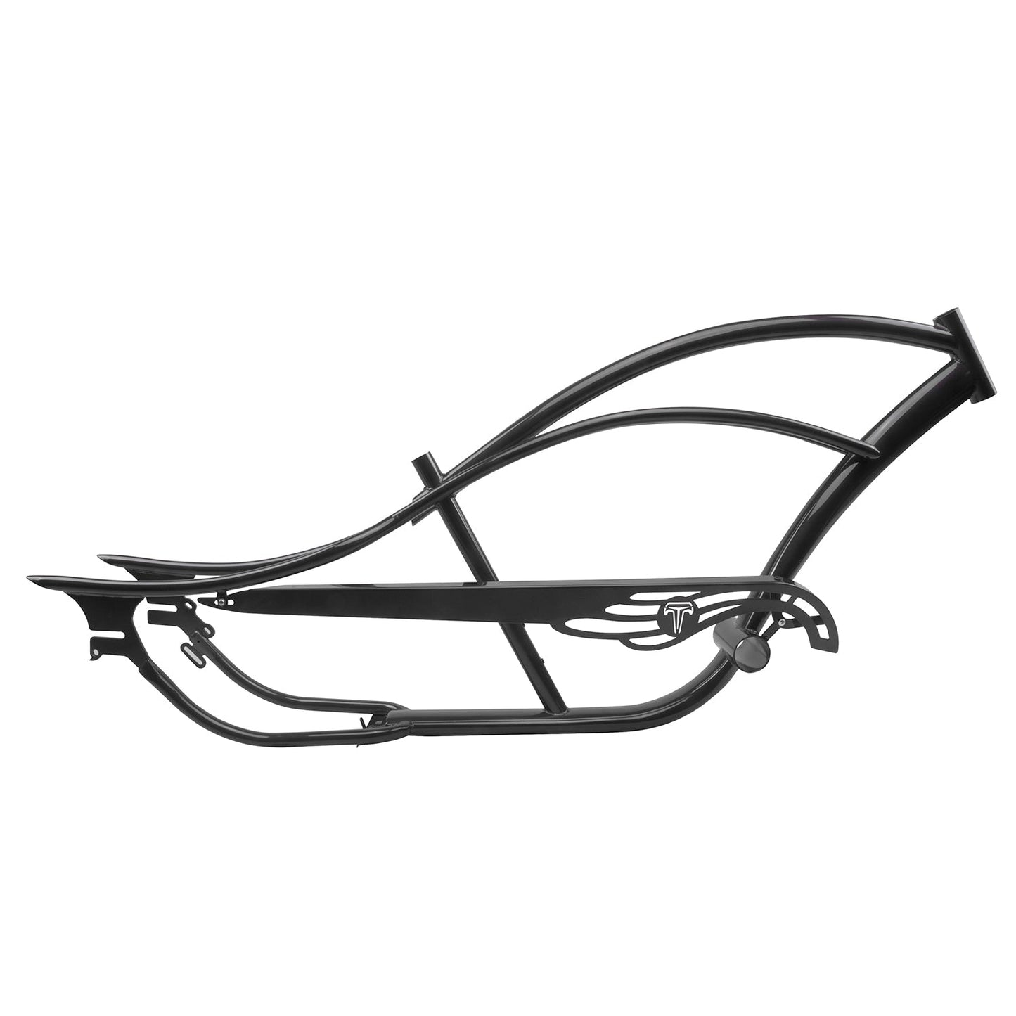 FM-BRONCO Bronco Chopper Stretch Cruiser Bike Frame, 26" Coaster Brake/7 Speed