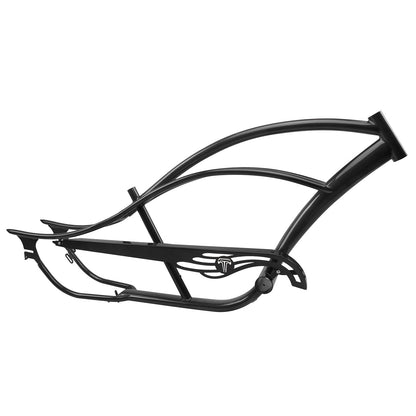 FM-BRONCO Bronco Chopper Stretch Cruiser Bike Frame, 26" Coaster Brake/7 Speed