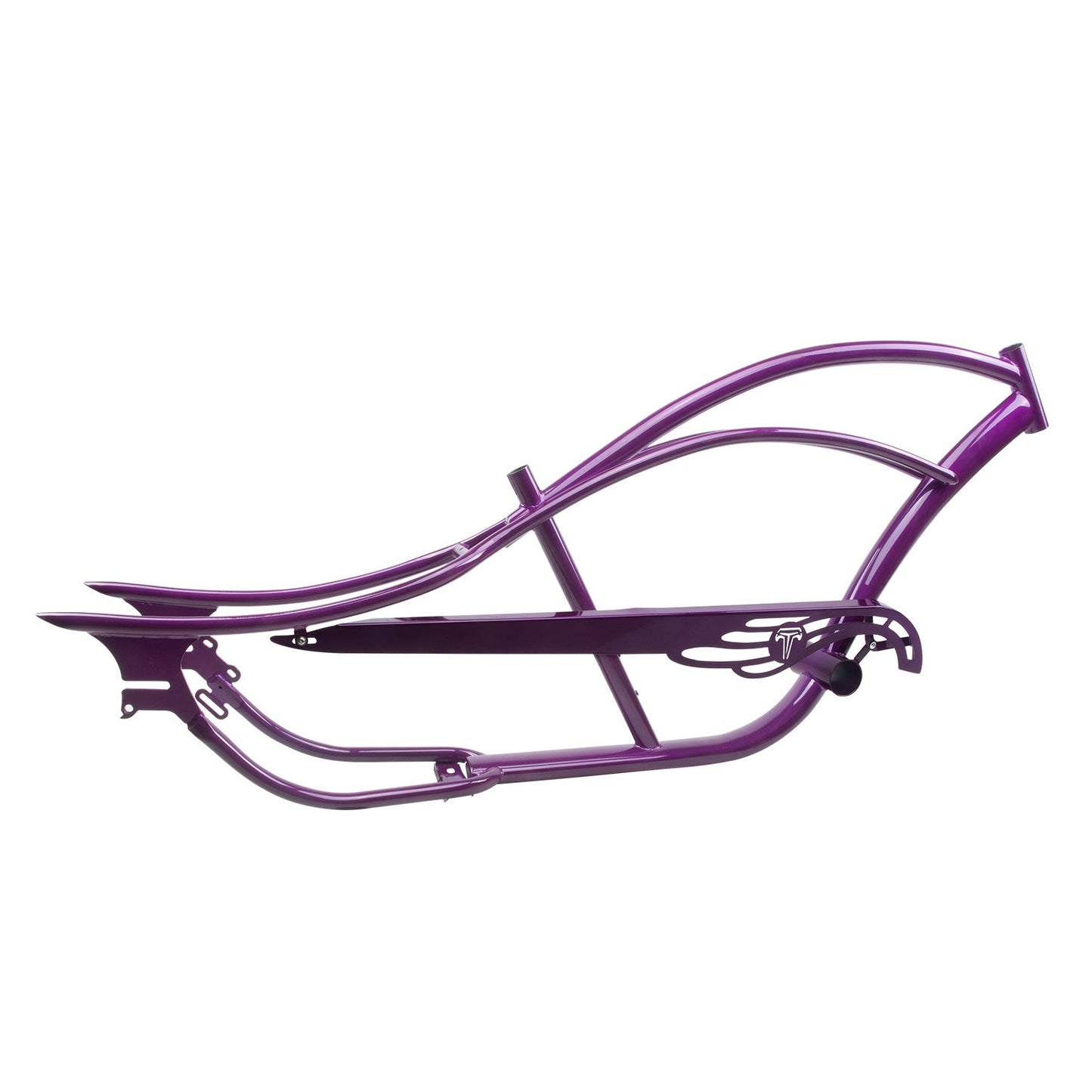 FM-BRONCO Bronco Chopper Stretch Cruiser Bike Frame, 26" Coaster Brake/7 Speed