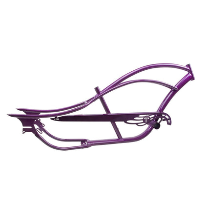 FM-BRONCO Bronco Chopper Stretch Cruiser Bike Frame, 26" Coaster Brake/7 Speed
