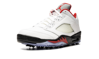 Air Jordan 5 Low Golf "Fire Red - Silver Tongue"