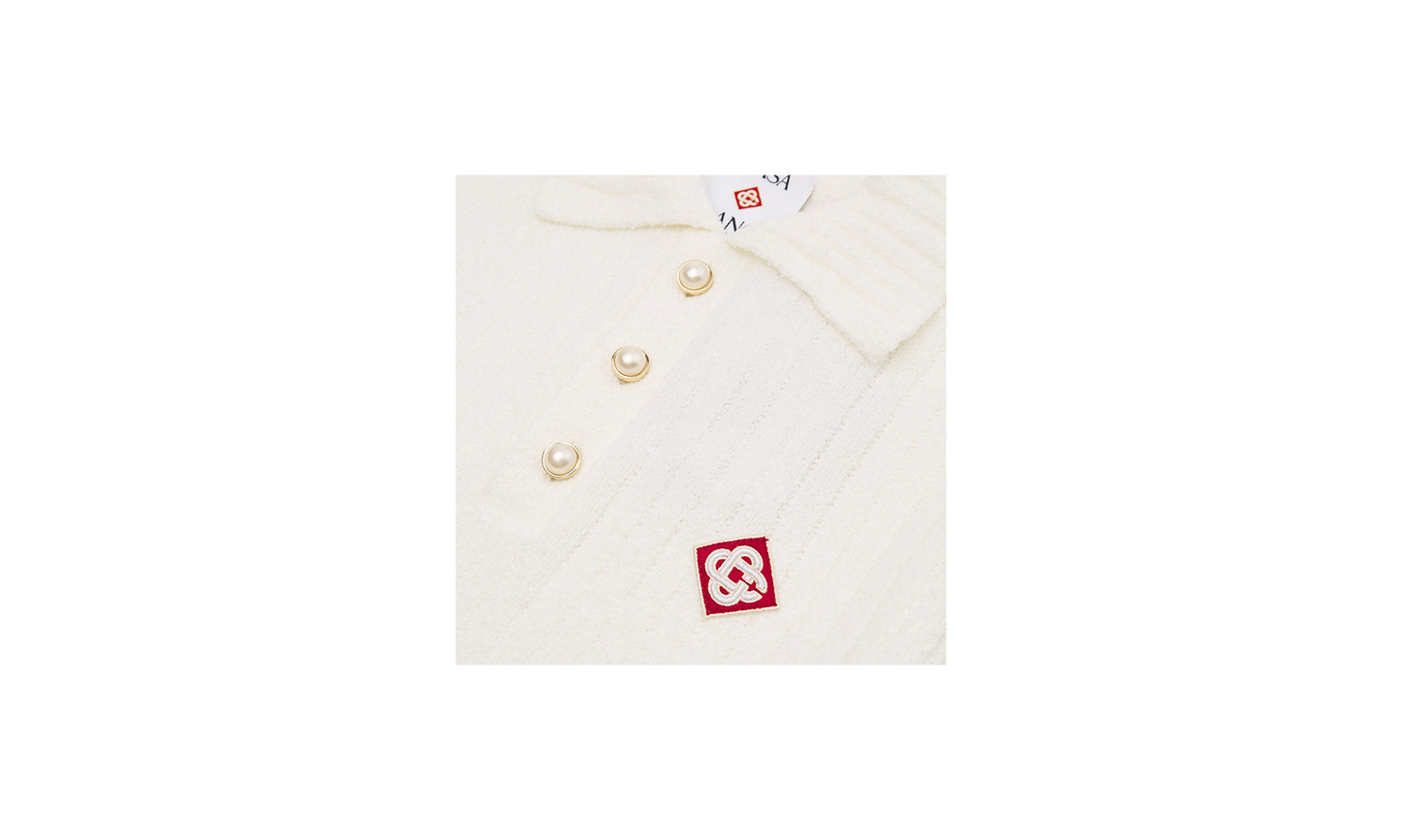 Boucle Polo Shirt "White"