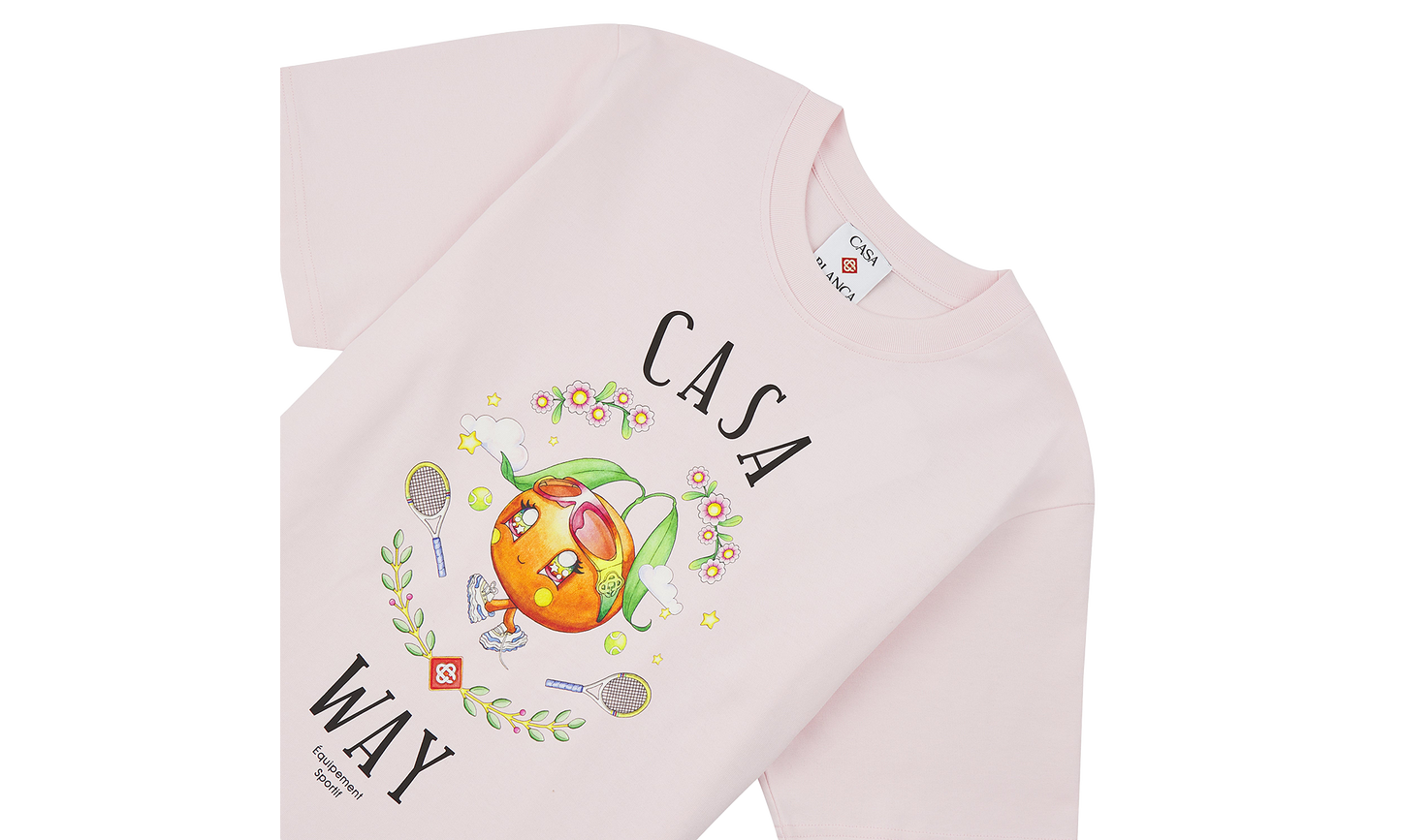 Casa Way Mascot Tee "Pale Pink"