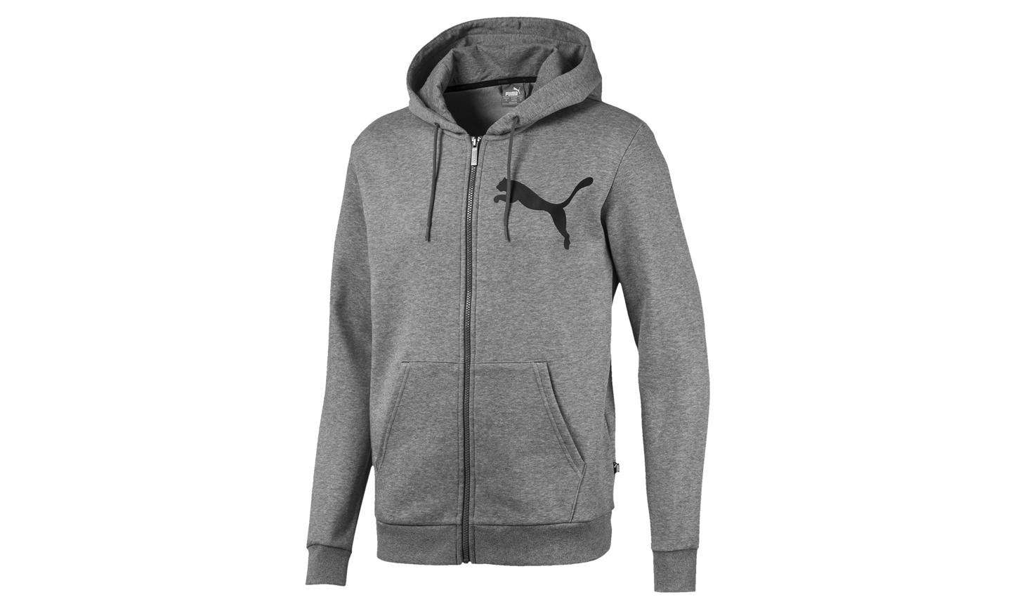BIG LOGO FULL ZIP HOODY FLEECE "Grey"