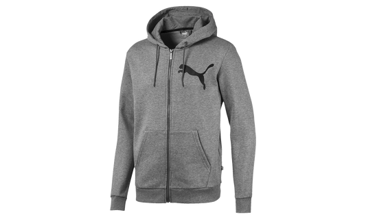 BIG LOGO FULL ZIP HOODY FLEECE "Grey"