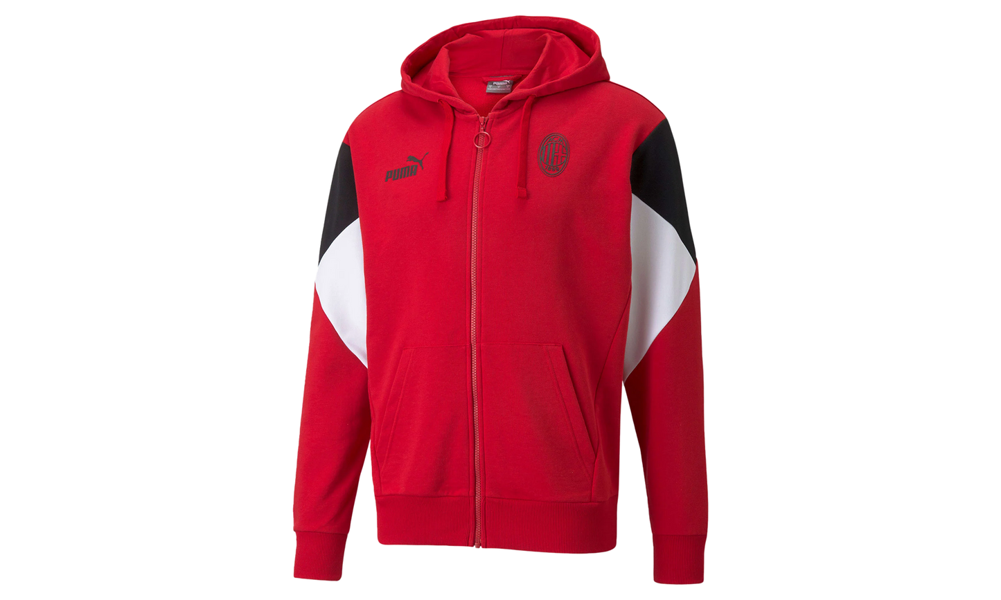 AC MILAN FTBLCULTURE FULL ZIP HOODY "Red"