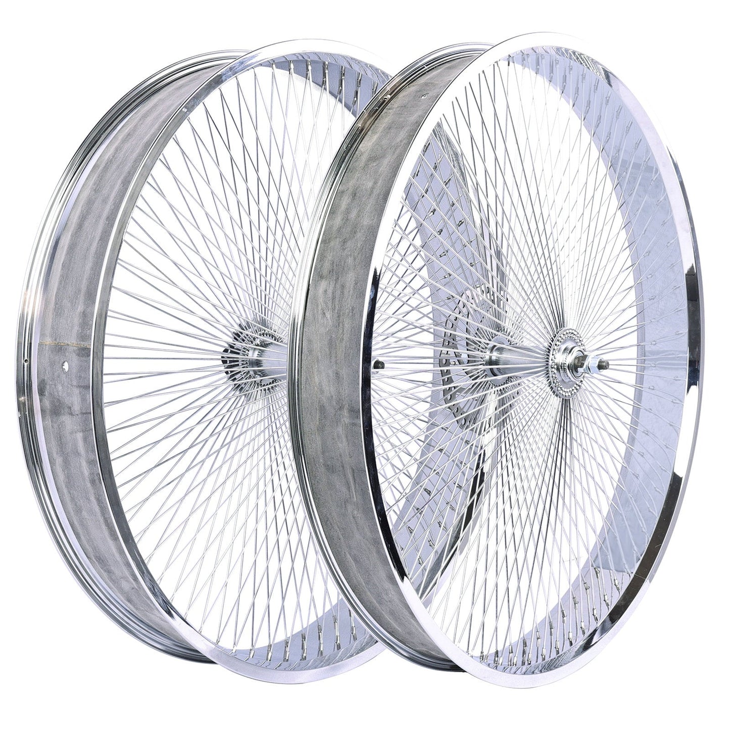 Chico WH-TH9526140C-CP Lowrider 26'' Coaster Brake Chrome Alloy Wheel Set