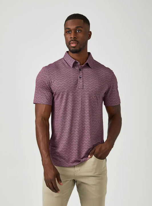 7Diamonds Tantalum Pima Polo - Men's