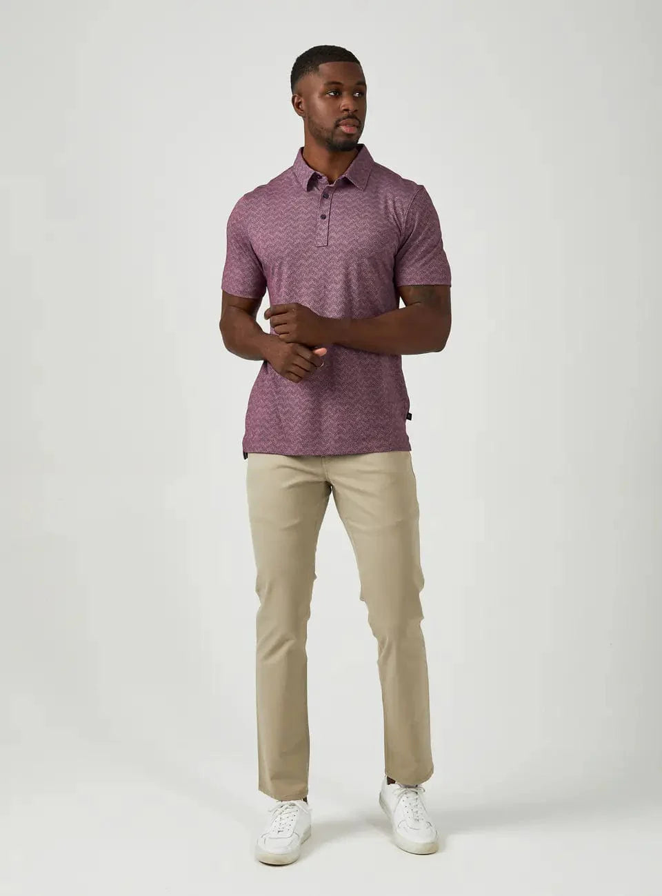 7Diamonds Tantalum Pima Polo - Men's