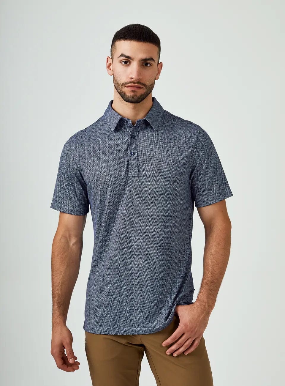 7Diamonds Tantalum Pima Polo - Men's