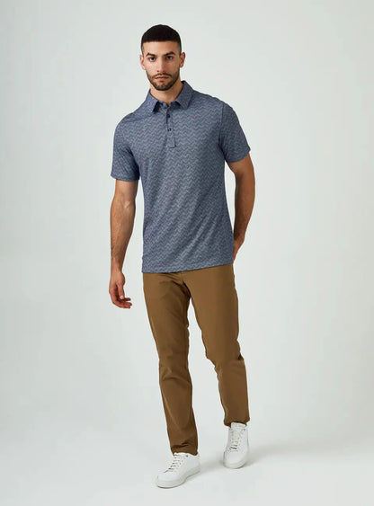 7Diamonds Tantalum Pima Polo - Men's