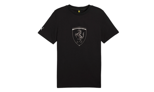FERRARI RACE TONAL BIG SHIELD TEE "Black"