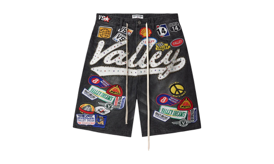 DIV Jeweled Valley Denim Shorts "Black Wash"