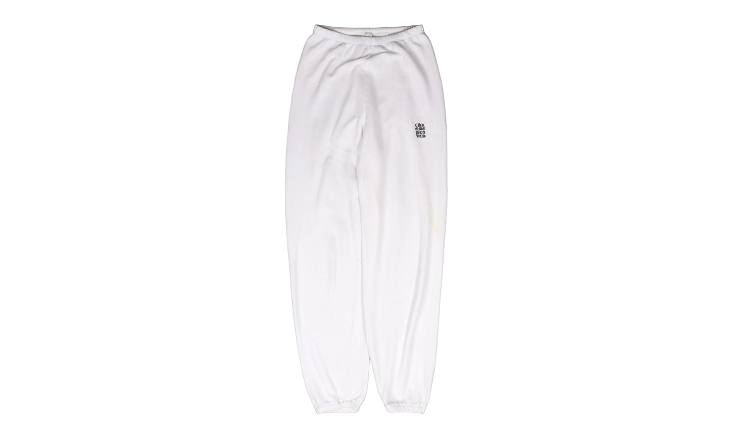 Embroidered Logo Sweatpants "White"