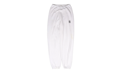 Embroidered Logo Sweatpants "White"