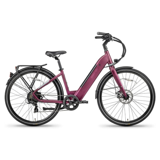BATCH E Comfort E-Bike, 700 Tire, 7 Speed, Matte Orchid, M|L