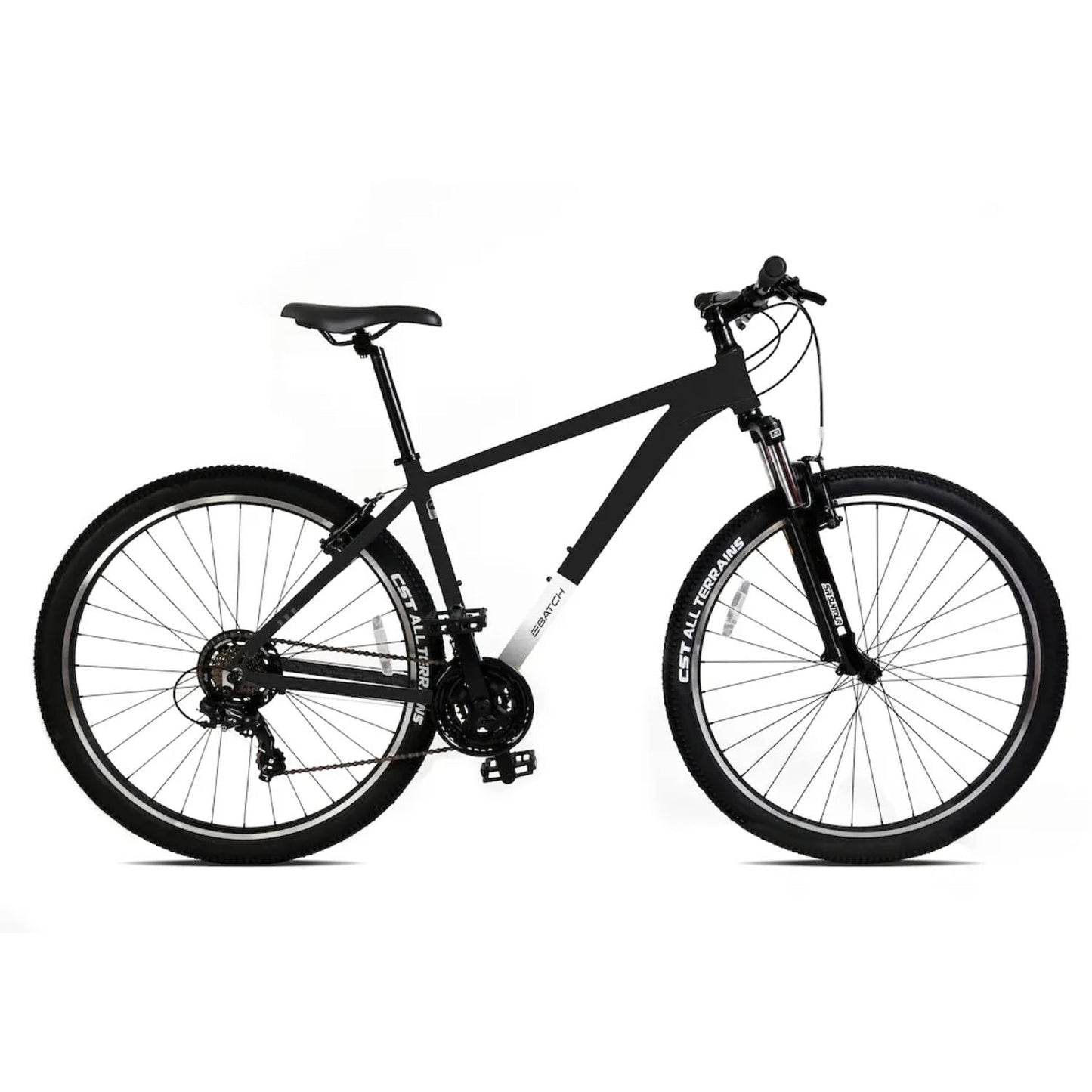 BATCH Mountain Bike, 3 by 7 Speed, Matte Black | Large 29"