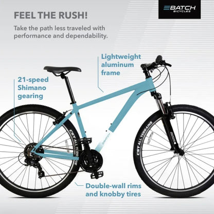 BATCH Mountain Bike, 3 by 7 Speed, Blue | Large 29"