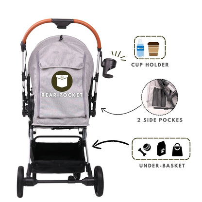 Foldable Pet Stroller for Small Dogs Cats Up to 45lbs |  BB-C330H