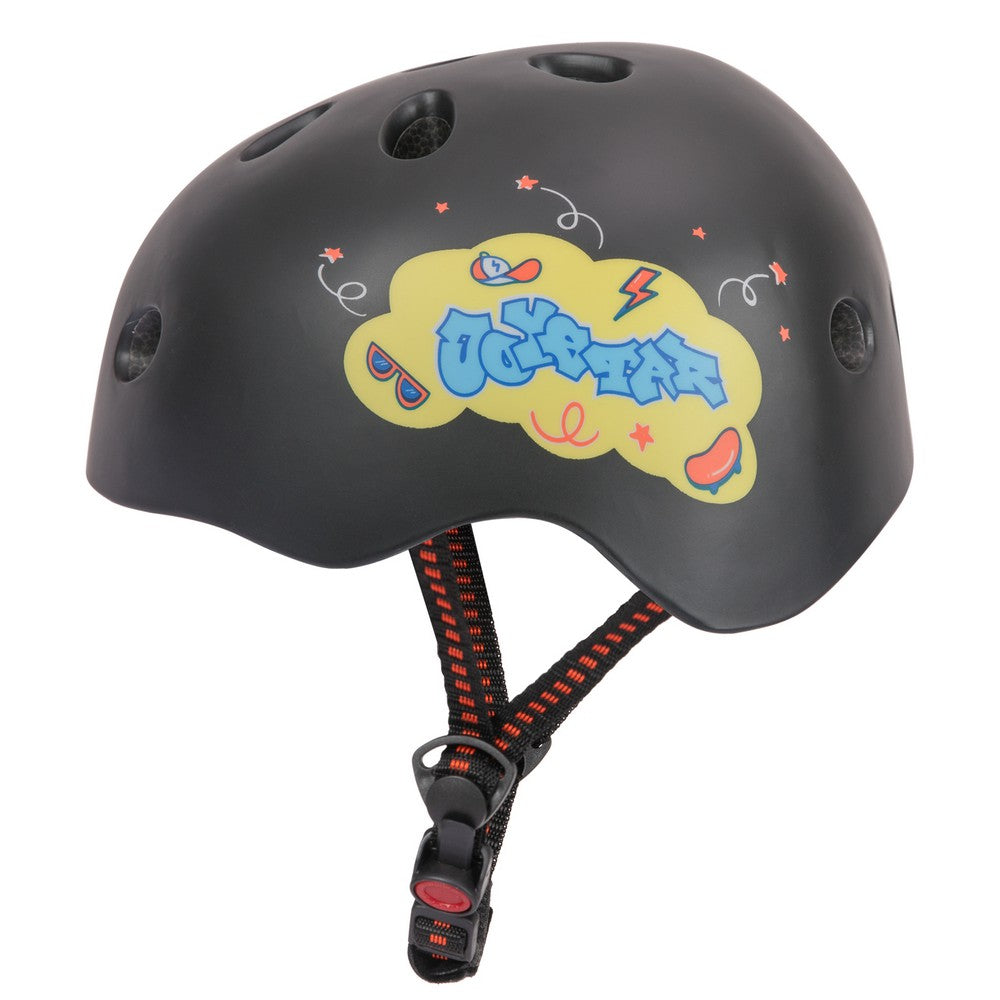 DRBIKE Starry Kids Bike Helmet for Ages 3-8 Boys Girls Blue & Black