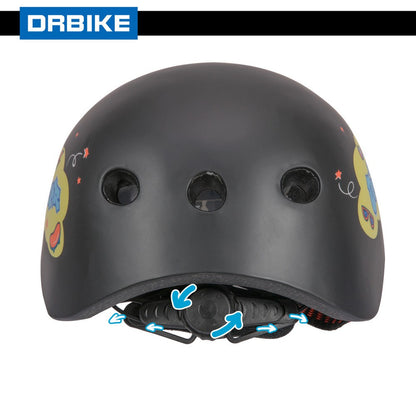DRBIKE Starry Kids Bike Helmet for Ages 3-8 Boys Girls Blue & Black