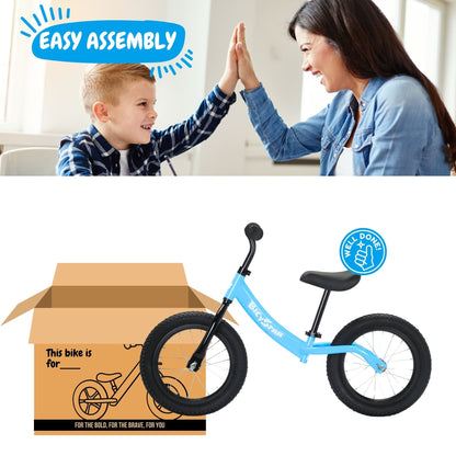 14 Inch Balance Bike for Kids 3-6 Years, Air Rubber Tires | KB-BL04