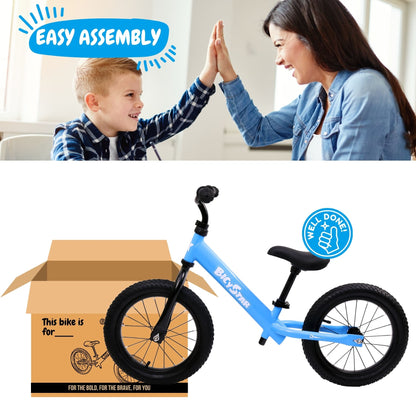 14 Inch Balance Bike for Kids 3-6 Years, Air Rubber Tires | KB-BL05