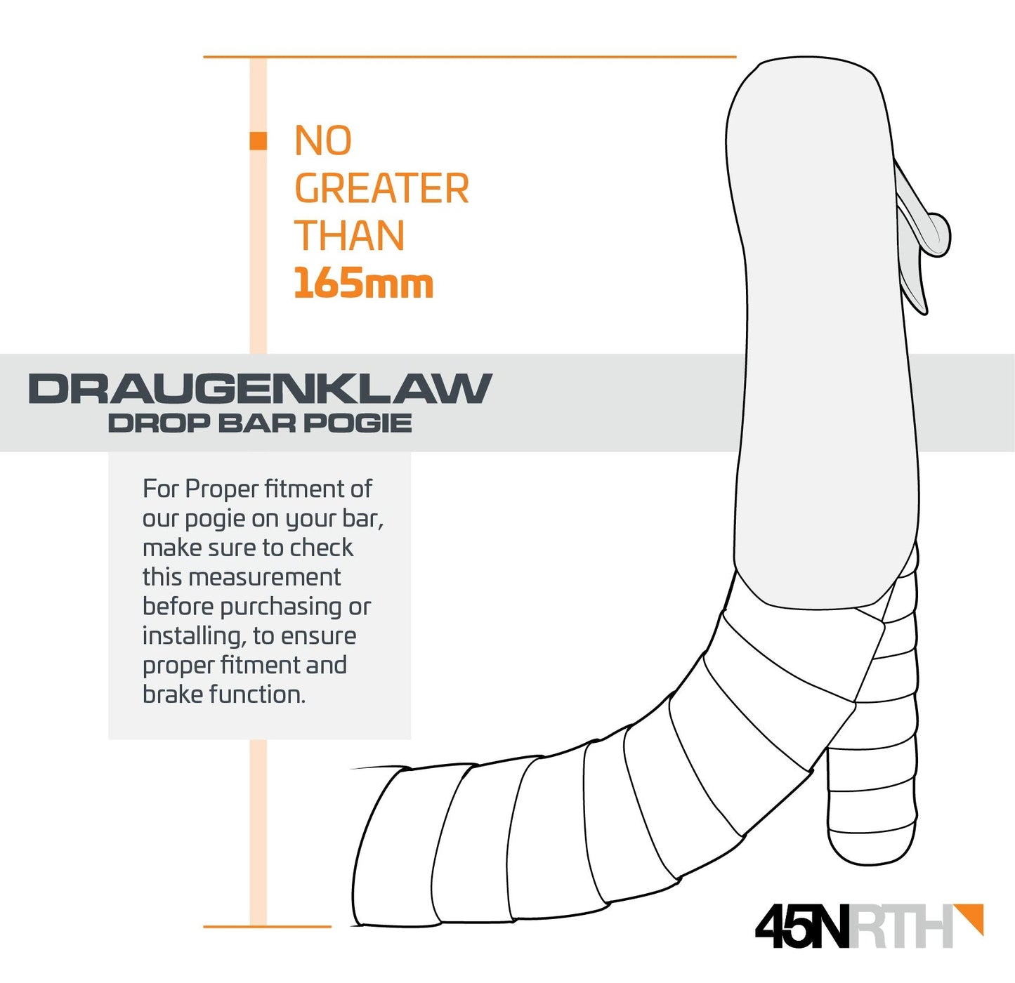 45NRTH Draugenklaw Drop Bar Pogies - Black, One Size
