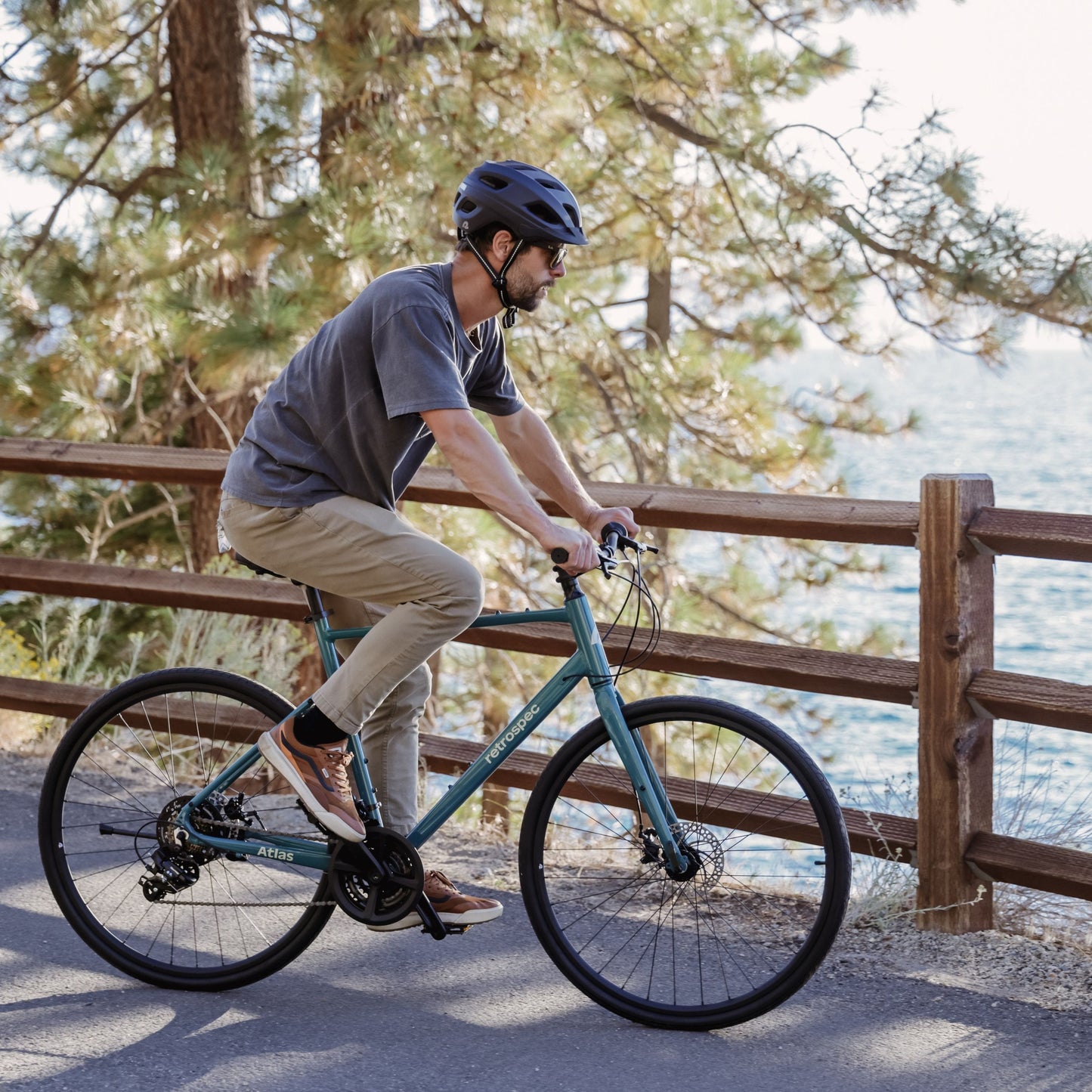 Atlas Fitness Hybrid Bike - 21 Speed