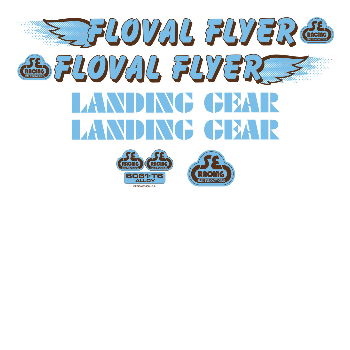 Floval Flyer Decal Set