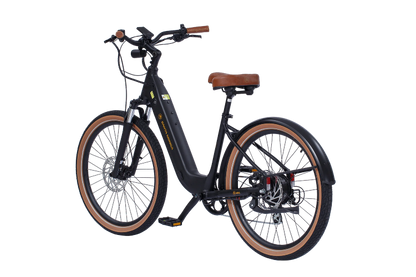 AIMA Santa Monica E-Bike, White, Black