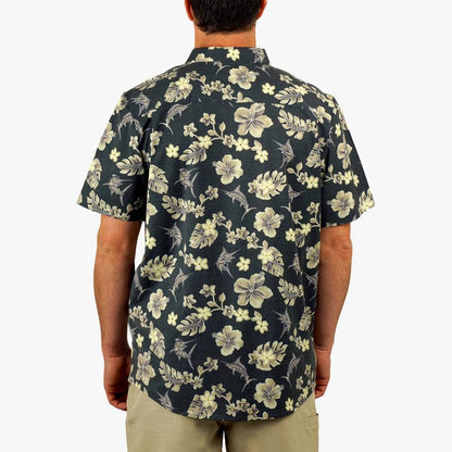 Aftco Men's Boatbar Short Sleeve Shirt in Black