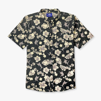 Aftco Men's Boatbar Short Sleeve Shirt in Black