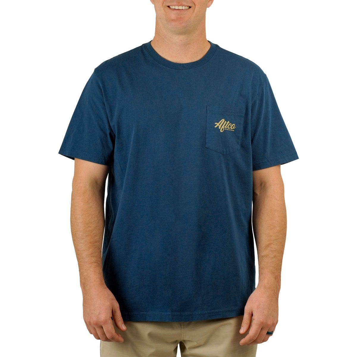 Aftco Top View Short Sleeve Shirt in Naval
