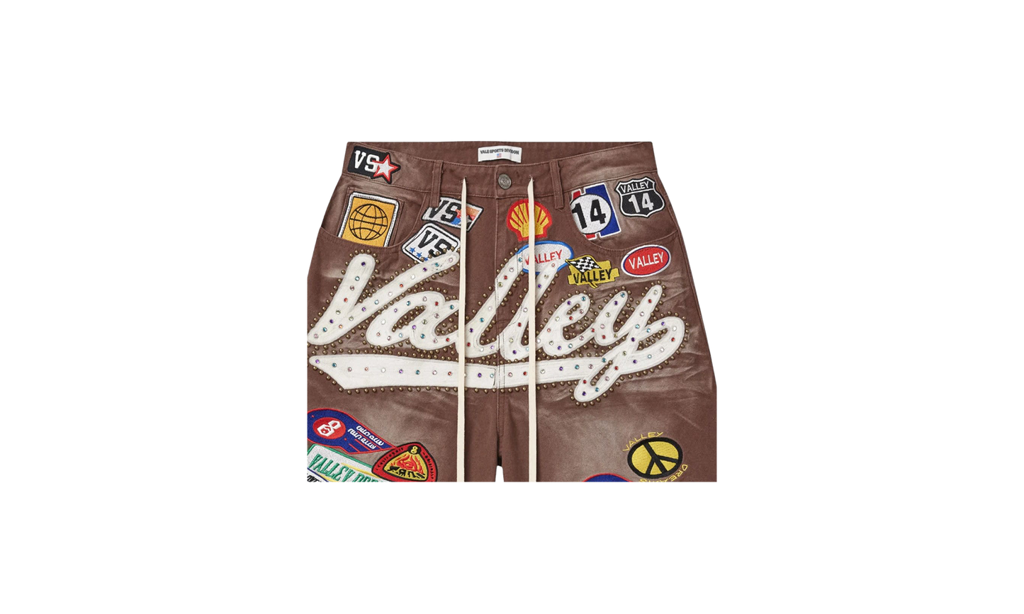 DIV Jeweled Valley Denim Shorts "Red Wash"