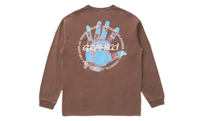 Climbers Hand LS Tee "Brown"