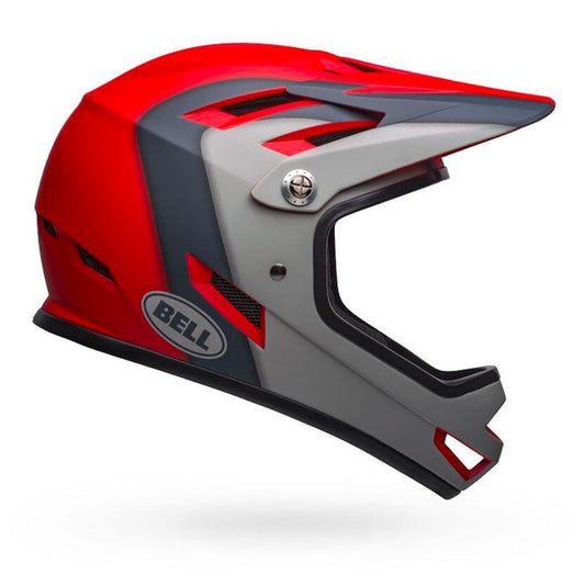 Bell Sanction Full Face Helmet - Matte Crimson/Slate Gray - Mountain Bike Helmet