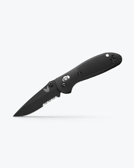Benchmade Mini Griptilian | Black Grivory Drop-Point