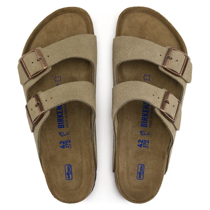 Birkenstock Arizona Soft Footbed Suede in Taupe