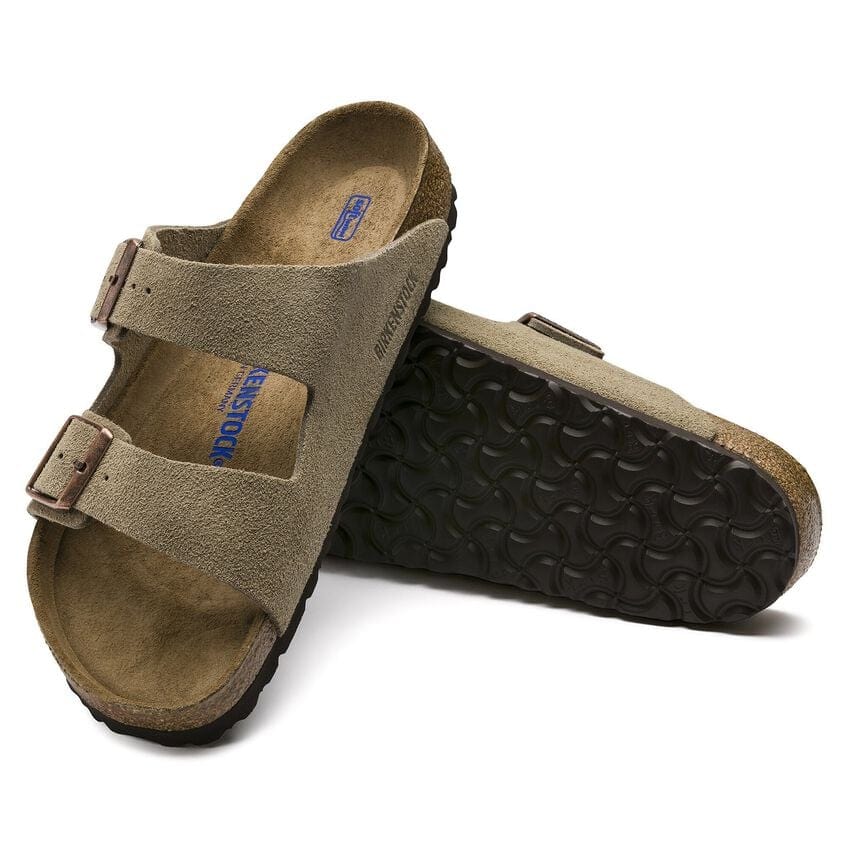 Birkenstock Arizona Soft Footbed Suede in Taupe