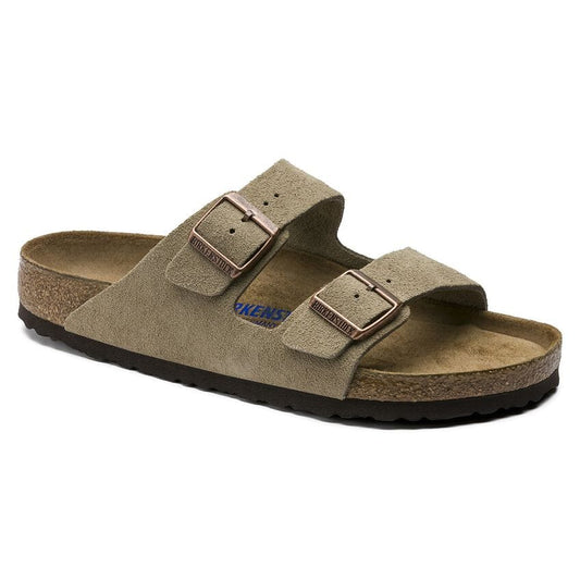 Birkenstock Arizona Soft Footbed Suede in Taupe