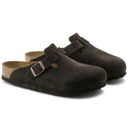 Birkenstock Boston Soft Footbed Suede Leather - Men's