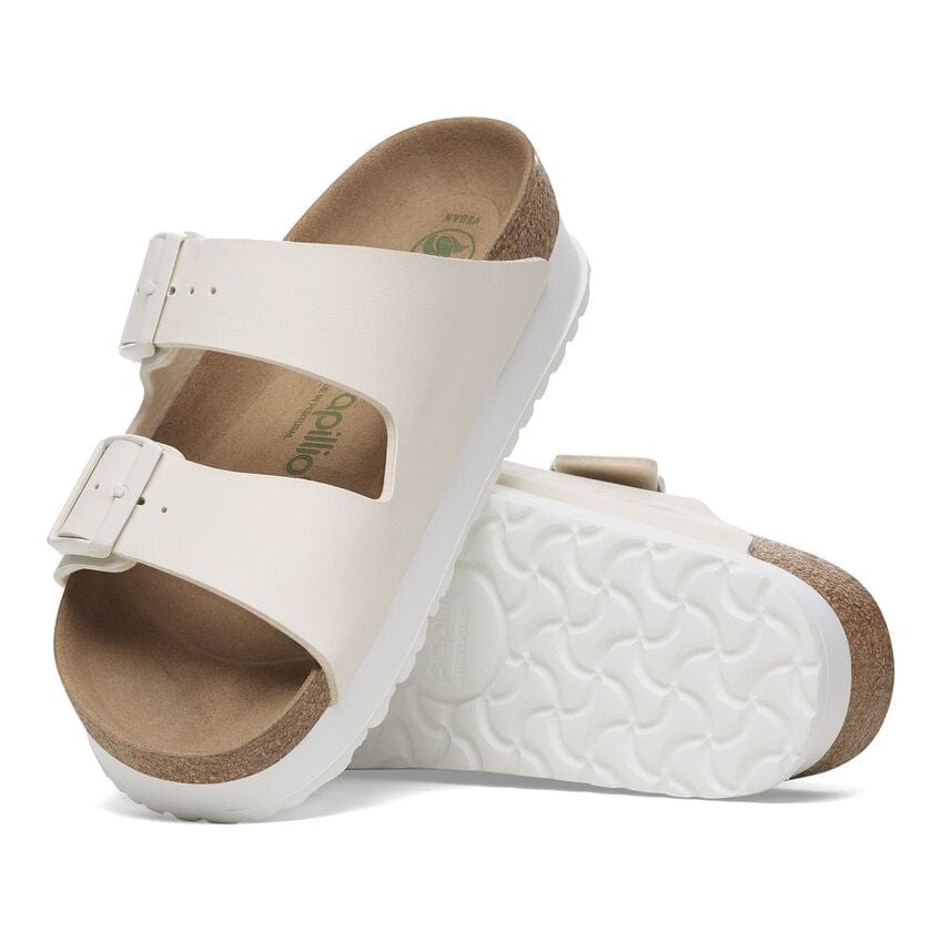 Birkenstock Women's Arizona Platform Vegan in Eggshell