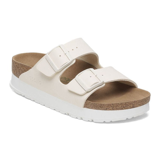 Birkenstock Women's Arizona Platform Vegan in Eggshell