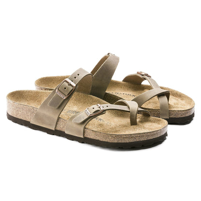 Birkenstock Women's Mayari Oiled leather Tobacco Brown