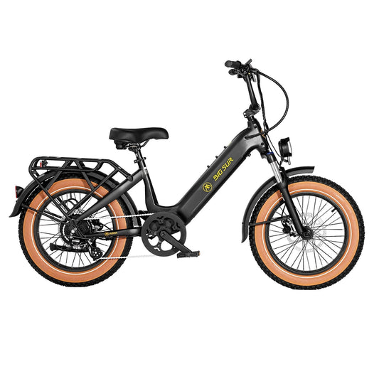 AIMA Big Sur Sport 20" Wheel Step Thru E-Bike, Matte Black
