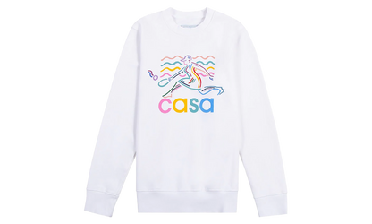 Beach Tennis Girl Sweatshirt "White"