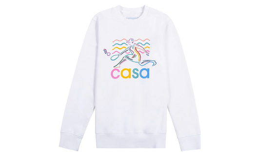 Beach Tennis Girl Sweatshirt "White"